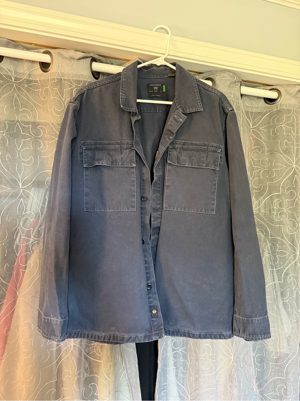 Dockers Navy Blue Workwear Shirt Jacket